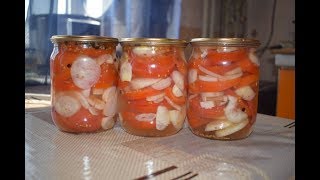 Салат из помидор с луком на зиму Зимние заготовки!