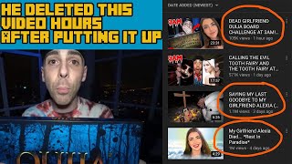 ImJaystation Deletes video doing a OUIJA challenge on his  Girlfriend (but i got the footage)