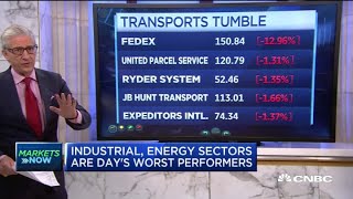 Stocks open lower as industrial, energy sectors lag