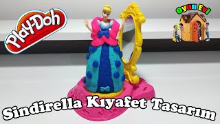 Play-Doh Oyun Hamuru ile Sinderella Kıyafet Tasarım I Oyun Hamuru ile Barbie Bebek Giydirme