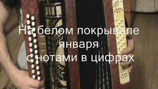 На белом покрывале января с нотами в цифрах