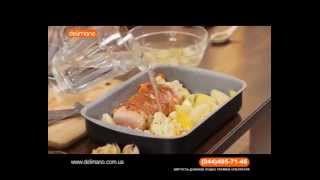 Сергей Калинин готовит запеченое мясо с овощами