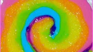 DIY Glitter Rainbow Slime
