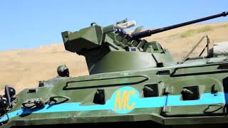 Тренировка по обеспечению безопасности на наблюдательных постах в Нагорном Карабахе