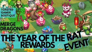 Merge Dragons The Year Of The Rat Event • 3 Hours Left To Get Rewards ☆☆☆