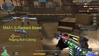 CrossFire West - M4A1-S-Radiant Beast - Raging Bull-Cyborg (Vip ) - Mode Hero X