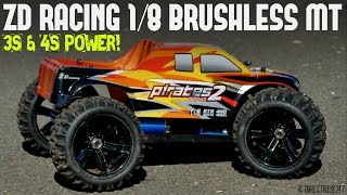 ZD Racing 1/8 Monster Truck UNDER $250 - Speed Runs 3S & 4S