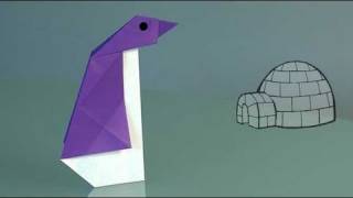 How to Make a paper Penguin, origami
