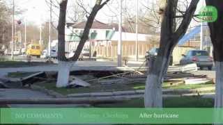 Ураганный ветер в Грозном последствия 2014.(Hurricane in Grozny consequences)