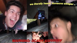 we explored under my haunted house...