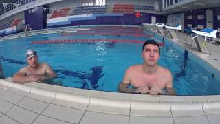 10 12 2016 Бабенко Виктор 7 е занятие и Даниил 1 е занятие плавать не умеют