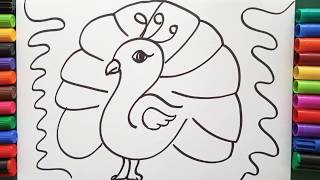 #Peacock #cartoon #Forkids  #easydrawing #kids #colour #painting #drawing #ચિત્ર #Maheshsapovadiya