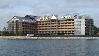 Grand Floridian DVC Villa Construction from Boat on Seven Seas Lagoon, Walt Disney World