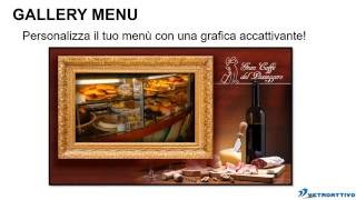 Vetroattivo for HOTEL - Gallery menu - Digital signage