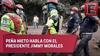 México ofrece apoyo a Guatemala por erupción de volcán de Fuego