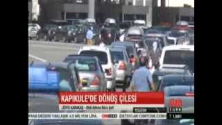 CNN TÜRK - KAPIKULE'DE DÖNÜŞ ÇİLESİ - 24.08.2013