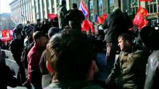 Нападение националистов на колонну коммунистов