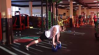 bodymaster : Тяга гирь в упоре лежа
