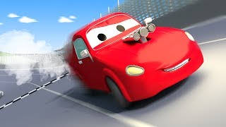 Эвакуатор Том и Гоночный автомобиль Джерри в Автомобильный Город | Мультфильм для детей