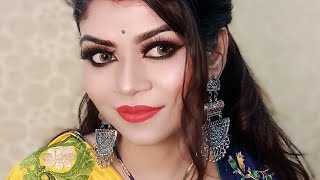 Saraswati Puja Special look|Simple Easy Affordable|Traditional Bengali Look|Makeup For Love N Desire