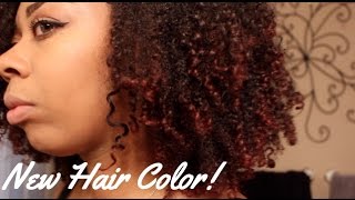 Semi Permanent Red Natural Hair