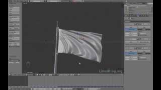 Blender 2.6. Урок - Анимация флага СССР. Часть 1