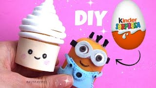 DIY Haz SACAPUNTAS con Huevos Kinder Sorpresa | Vuelta al cole