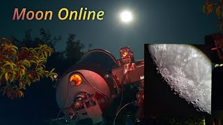 Луна. ONLINE Telescope Moon 28-07-21 Телескоп 203 мм