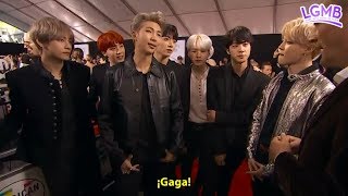 Integrantes de BTS emocionados por la performance de Lady Gaga en los "AMAs 2017"