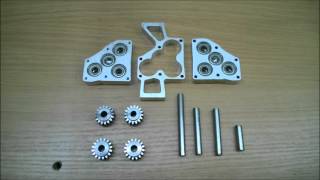 Homemade transfer case for Kraz 255 1:10 made on my CNC router :)