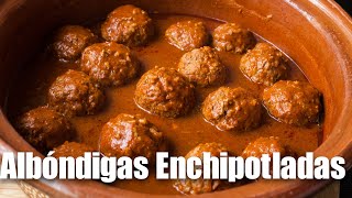 Albóndigas Enchipotladas