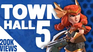 Clash Of Clans - Town Hall 5 (COC Th5) Trophy Base - Anti 2 Stars Best Defense Base 2017