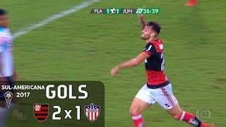 Gols - Flamengo 2 x 1 Junior Barranquilla - Semifinal Sul-Americana 2017 - Globo HD