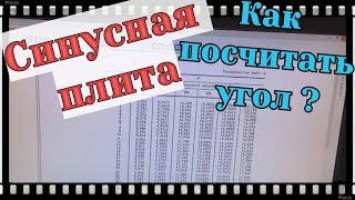 Шлифовка:::Синусная плита / КАК ПОСЧИТАТЬ УГОЛ СИНУСНОЙ ПЛИТЫ