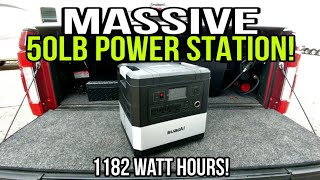 50lb MONSTER 1182wh Power Station! Suaoki G1000