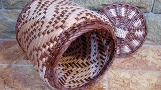 Плетение из газет. Узор волны.  Часть 1.