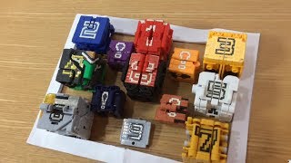 動物戦隊ジュウオウジャー ロボットまとめ2　変形合体シーン、キメ技シーンをミニプラで再現/Dobutsu sentai Zyuohger minipla battle scene2