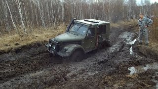 ГАЗ-69 с блокировками БТР-60 против УАЗ Патриот, Toyota Surf, Nissan Mistral на бездорожье! Off-road