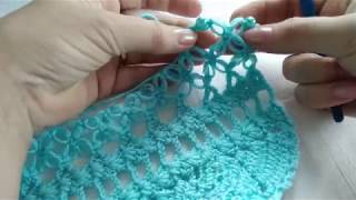 Кайма для бактуса, шали крючком.