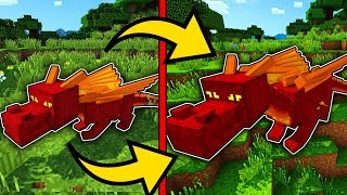 Как Вырастить Огненного Дракона Майнкрафт ПЕ выживание моды видео игра мультик для детей Minecraft