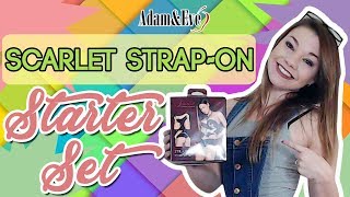 Adam & Eve Scarlet Strap On Starter Set | Pegging Strap-On Dildo