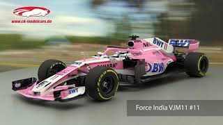 ck-modelcars-video: Sergio Perez Force India VJM11 #11 Formel 1 2018 Minichamps