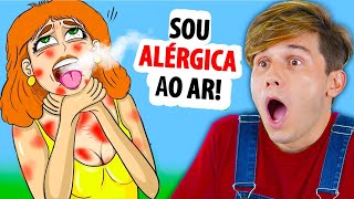 ELA É ALÉRGICA AO AR! | Reagindo a Histórias Animadas REAIS