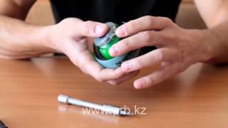 Как поменять батарейки на счетчике Powerball. Снять/поставить счетчик на Powerball.