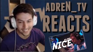 adreN_tv REACTS TO MY "COMPILATION OF CSGO PROS SHOUTING NICE" (CSGO)