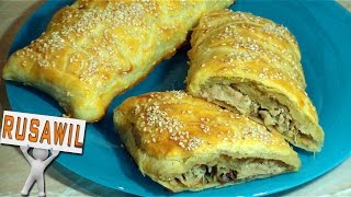 Рыба (скумбрия, сёмга, хек, минтай, треска), запеченная в слоеном тесте. Рецепт приготовления