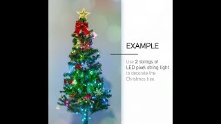 WS2811Christmas Diffused Digital RGB LED Pixels Lights Addressable Color 50pcs DC5V BTF-LIGHTING