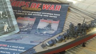 REVIEW,SHIPS OF WAR MAGAZINE PART 1 YAMATO 1945 BATTLESHIP 1/1000 SCALE MODEL