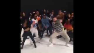 White guy does the whip