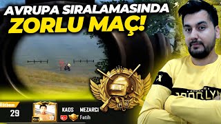 AVRUPA SIRALAMASINDA ZORLU MAÇ / PUBG MOBILE Conqueror Gameplay